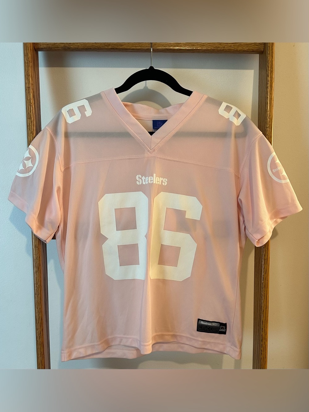 Steelers #86 Ward Pink Football Jersey